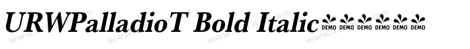 URWPalladioT Bold Italic字体转换